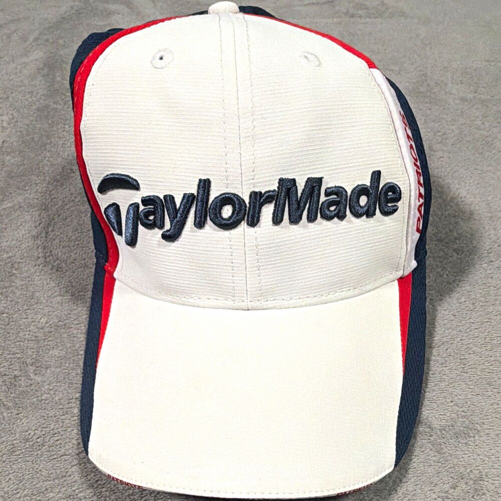 TaylorMade New England Patriots NFL Cap Hat One Size White/Navy/Red